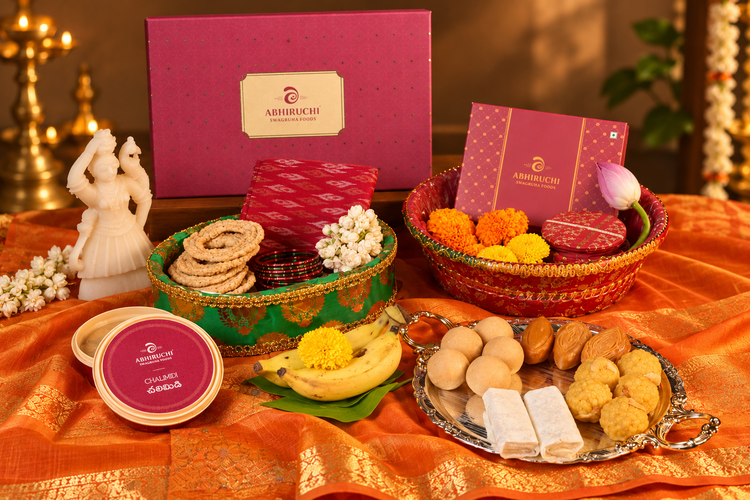 Wedding sweets and traditional offerings