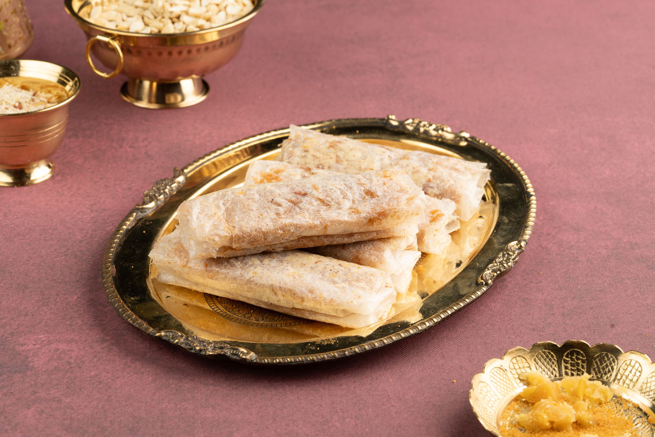 Bellam Dry Fruit Putharekulu (per piece)