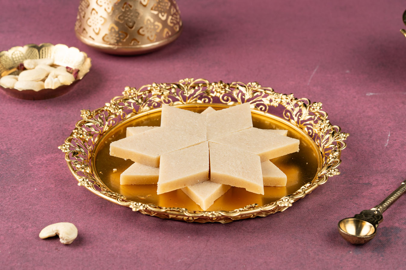 Kaju Burfi(Kaju Kathli)